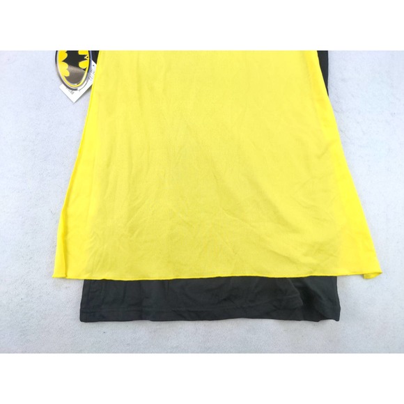 Girls Batman Costume Shirt W/ Detachable Cape Size XL 15/17 Black NWT - Picture 6 of 10